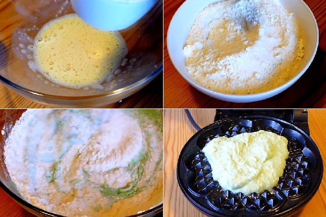 cách làm bánh kẹp tổ ong nước cốt dừa lá dứa