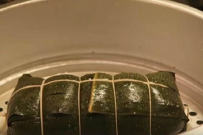 hấp giò lụa không dùng bột