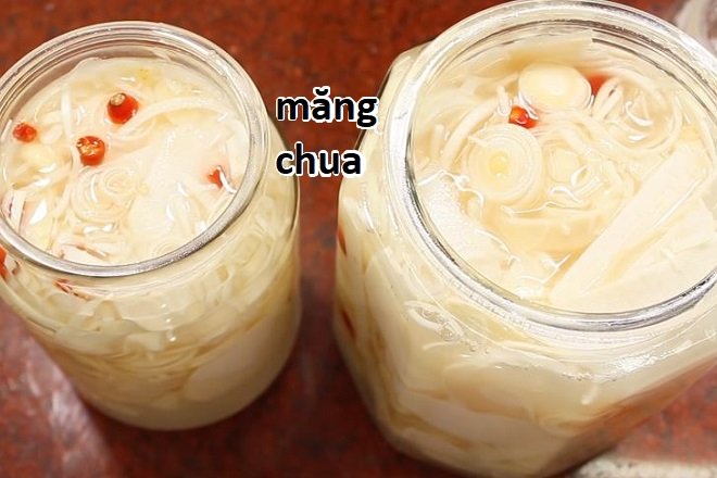 cách làm măng chua trắng giòn ngon