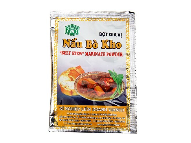 thương hiệu gia vị bò kho Vianco