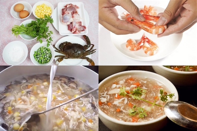 cách nấu súp thập cẩm hải sản