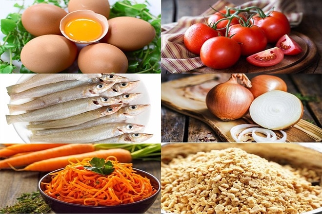 nguyên liệu làm món gỏi
