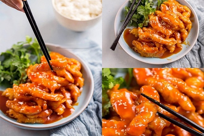 Ngon ngất ngây với món thịt heo chiên giòn xào sốt chua ngọt khiến ai cũng không thể chối từ