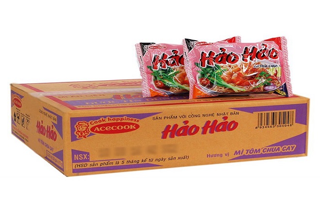 mì hảo hảo tôm chua cay